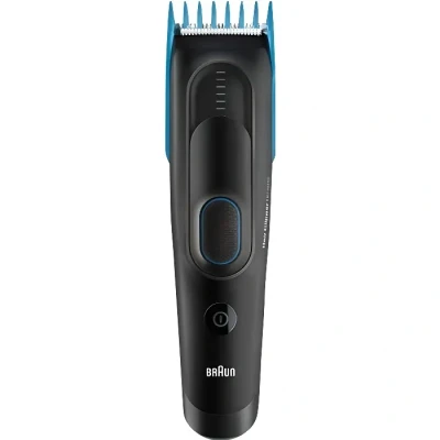 Image de Braun tondeuse à cheveux professionnelle, pour hommes avec 9 réglages de longueur, HC 5010, noire