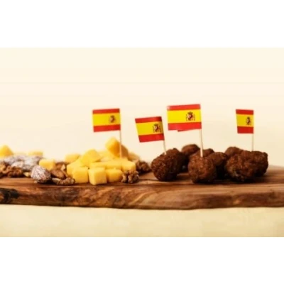Image de Drapeau de piquants Espagne Rouge Jaune 50 stuks