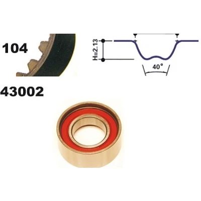 Image de MAPCO 23002 Kit de distribution 104 FIAT: Punto I 3/5 portes, Panda Uno portes