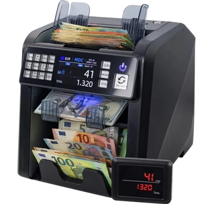 Image de Jubula MV 600 Compteuse et trieuse de billets pour non triés avec détection avancée faux en 12 points EUR USD GBP SEK etc. Compteur valeurs mixtes