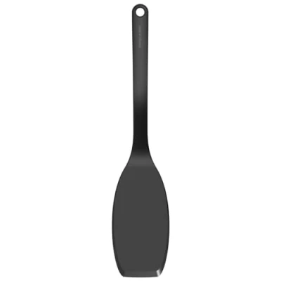 Image de Fiskars Spatule, Extrémité fine et flexible, Idéal pour crêpes omelettes, Plastique, Longueur: 32 cm, Functional Form, Noir, 1023612