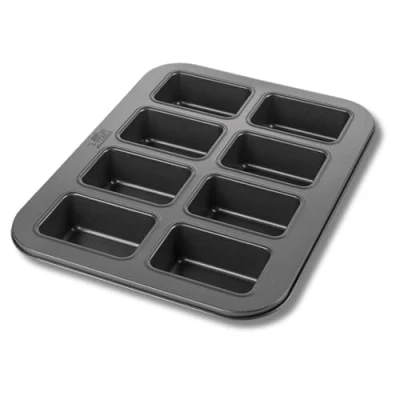 Image de mini KASTENFORM für 8 kleine Gebäckstücke RBV Birkmann, 210 356, Loaf and Soul, boîte à compartiments, alliage d&#039;acier, marron, 35 x 27 4 cm, 1 pièce