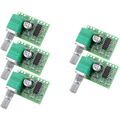 Image de 5pcs PAM8403 5V 2 Channel Digital Audio Amplifier with Potentionmeter Switch