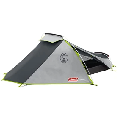 Image de Coleman Cobra 3 Tente, Tente compacte Ultra légère Places, de randonnée Personnes, 100% étanche, bâche au Sol Cousue, trakking avec arceaux en Aluminium, Montage Rapide