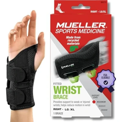 Image de Mueller 86271 Green line Protège poignet Main Droite Noir