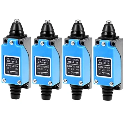 Image de GUUZI 4 Pièces Interrupteur de Fin Course à Piston 1NC 1NO ME 8111 Momentané pour CNC Mill 3D Porte d&#039;imprimante 0 250 V/5A