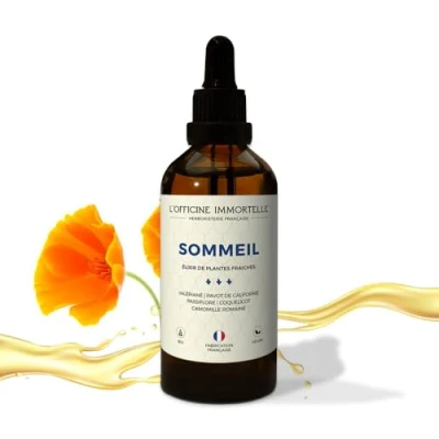 Image de ELIXIR SOMMEIL FORMULE SANS MELATONINE VALERIANE PAVOT DE CALIFORNIE FABRIQUE EN FRANCE