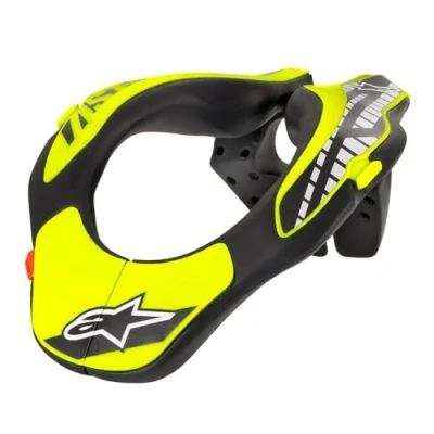Image de Alpinestars Youth Neck Support Noir Jaune Fluo Os