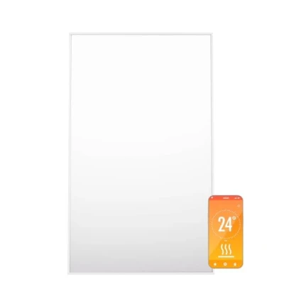 Image de Klarstein Radiateurs Chauffage Radiant Electrique IP24, Salle de Bain Infrarouge Intelligent WiFi et App, Radiateur Mural 600W, Heater avec Détection Fenêtre Ouverte, Thermostat