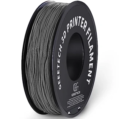 Image de GEEETECH Filament en TPU 1,75 mm +/ 0,02 pour imprimante 3D, 1 kg bobine Gris