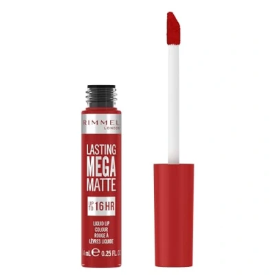 Image de Rimmel London Lasting Mega Matte Rouge à lèvres liquide, longue tenue, hydratant, formule vegan 500 Fire Starter, 7,4 ml