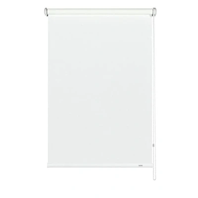 Image de GARDINIA Store enrouleur à traction latérale, montage au plafond, Mural ou sur niche, Transparent, Opaque, Kit de inclus, Blanc, 162 x 180 cm (LxH)