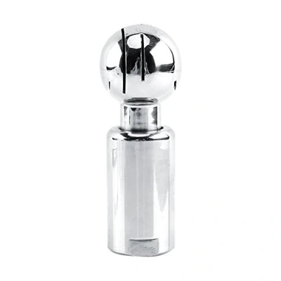 Image de Walfront Boule de Nettoyage 1/2&quot; Filetage Lavage en Acier Inoxydable pour Bidon, Fût, Cuves, Container (Rotative)