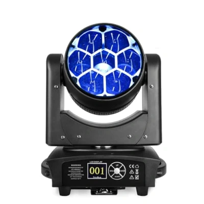 Image de BETOPPER 350W Lyre Beam Moving Head LED 7x40W RGBW Projecteur avec Effet CTO, Stroboscope, Zoom et DMX 512 Idéal pour Spectacles, Clubs Soirées DJ