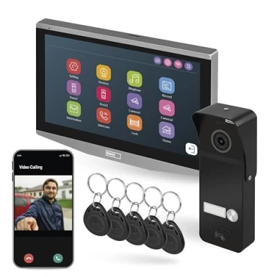 Image de EMOS GoSmart IP 750B Moniteur supplémentaire pour interphone vidéo 750A (H4020), écran tactile avec couleur LCD 7&quot;, snapshot, enregistrement, intercom