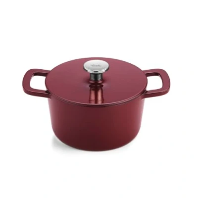 Image de Fissler Collection Moments Cocotte En Fonte Émaillée, Ronde (20 cm), Fonction AromaStar, Compatible Induction, Rouge Bordeaux