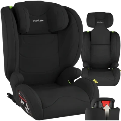 Image de TECTAKE Siège auto LEVI i Size avec base ISOFIX et protection contre les chocs latéraux Noir