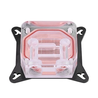 Image de Richer R Water Block, waterblock GPU en Cuivre + Pom Métal Ordinateur avec Deux connecteurs et Canal d&#039;eau