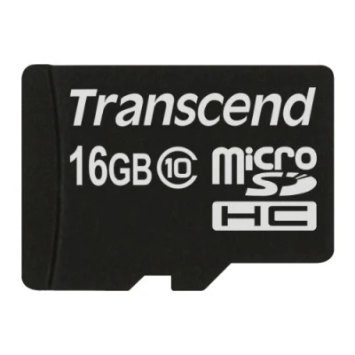 Image de Transcend TS16GUSDHC10 mémoire flash 16 Go MicroSDHC NAND Classe 10 Neuf