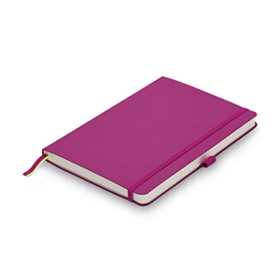 Image de LAMY Paper 810 Carnet de notes format A5 (145 x 210 mm) en rose avec linéature Lamy, 192 pages et fermeture élastique