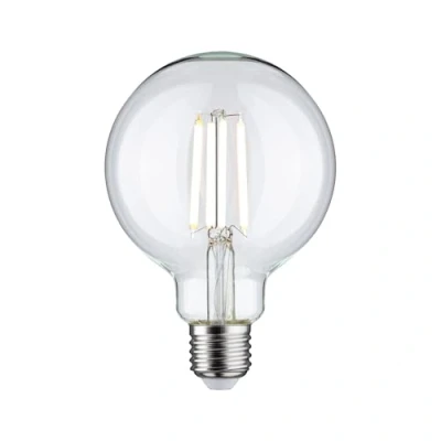Image de Paulmann 28779 Lampe LED à filament G95 dim to warm Globe 7 watts gradable Ampoule Clair Lumière efficace dorée Blanc chaud 1800 3000 K E27