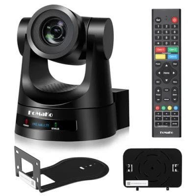Image de FoMaKo 30x SDI Caméra PTZ HDMI Zoom Optique Suivi IA 1080P@60 avec 3G SDI/HDMI/IP/USB3.0, PoE, pour l&#039;éducation, la vidéoconférence, Les églises vMix OBS Live Streaming FMK30SDI Pro