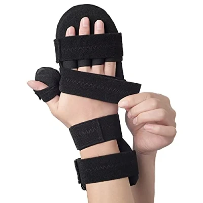 Image de Sylong Attelle de main et doigt d&#039;AVC poignet nuit Pouce, index, bande stabilisateur petit Soutien à la récupération l&#039;arthrite, soulagement douleur