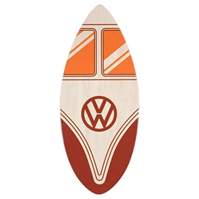 Image de Board Masters Collection VW Skimboard Volkswagen en Bois véritable (104 cm) Unisexe avec Design Combi T1 (Face du Bus/Rouge)