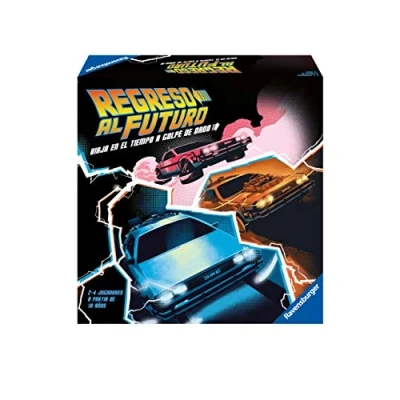 Image de Ravensburger 26894 Retour vers Le Futur, Version espagnole, Jeu de stratégie léger, 2 à 4 Joueurs, âge recommandé partir 10 Ans, Multicolore