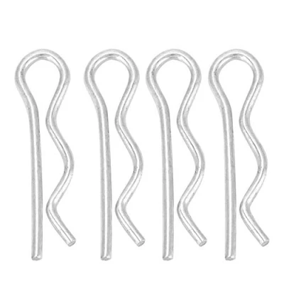 Image de Goupille, Galvanisé de fer Type R Goupille à Clips Ressort Épingle Cheveux Zingué Plaques Retenue 1.6/1.8/2/2.5mm(1.6 * 28mm（30pcs）)