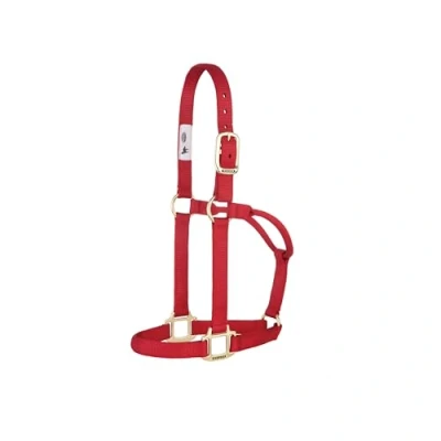 Image de Weaver Leather Licol Original non réglable (Rouge, avarage Cheval/yearling Draft)