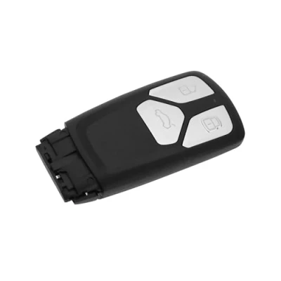 Image de YINETTECH Coque de clé Intelligente à 3 Boutons Compatible avec Audi TT A4 A5 Q7 SQ7 RS TTS Support Batterie Rechange
