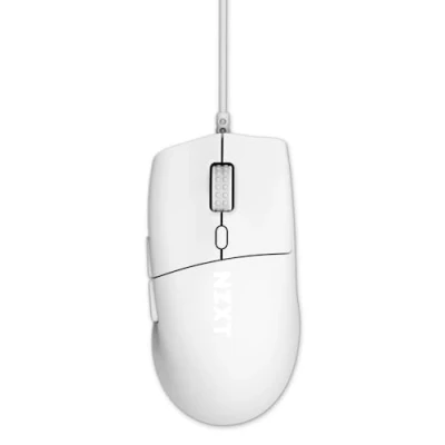 Image de NZXT Lift 2 Ergo Souris de jeu filaire légère et ergonomique Design léger 61 g Taux d&#039;interrogation 8K Commutateurs optiques Capteur optique 26 000 PPP Pieds 100 % PTFE Blanc