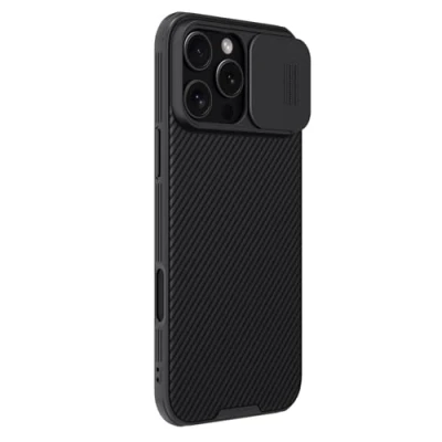 Image de Coque Nillkin Camshield Pro pour Iphone 16 Max avec cache appareil photo Noir