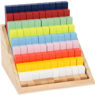 Image de Small Foot Boîte à calculer XL Educate en Bois, pour Apprendre Les Chiffres, partir de 6 Ans, réf. 12214 Toys, Multicolored, Large