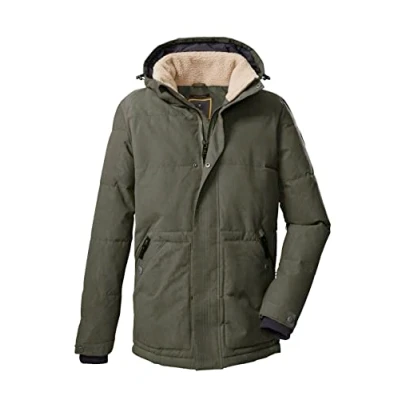 Image de G.I.G.A. DX Men&#039;s Veste fonctionnelle décontractée à l&#039;aspect duvet avec capuche amovible GW 44 MN QLTD JCKT, olive, S, 38543 000