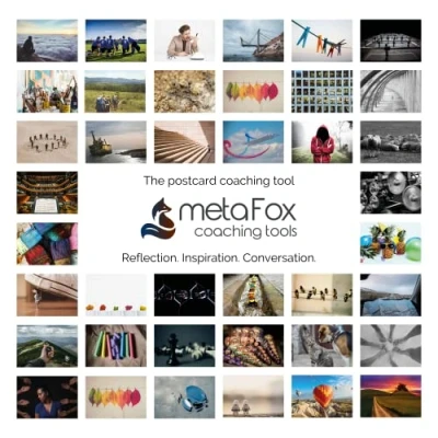 Image de metaFox GROWING TOGETHER a special kind of postcard set for team building &amp; development, with 52 cards coaching tool card set, motivation cards, emotional communication training