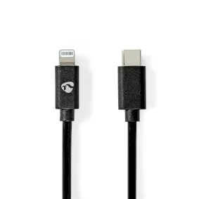 Image de Nedis CCGP39650BK20 câble Lightning 2 m Noir Neuf