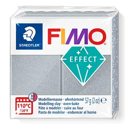 Image de STAEDTLER FIMO effect Pain pâte à modeler 57 g effet métallique argent 8010 81