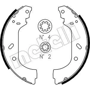 Image de Jeu de mâchoires frein à disque METELLI 53 0074