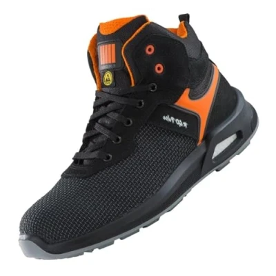 Image de Ergos Jupiter S3 SRC Chaussures De Sécurité Montantes Type Basket Semelle en Composite Antiperforation Résistante À l&#039;eau Et Antidérapante Mixte Noir 35