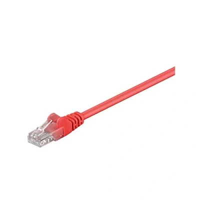 Image de Câble réseau CAT 5e Wentronic 0.50m Rouge Paire torsadée non blindée (UTP)