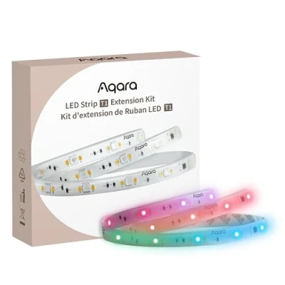 Image de Aqara Kit d&#039;extension de Ruban LED T1, Nécessite T1 (Vendu Séparément), Extension Lumière RGB + IC 1M avec 16 millions couleurs/Blanc Accordable/Effets Dégradé (1 Pack)