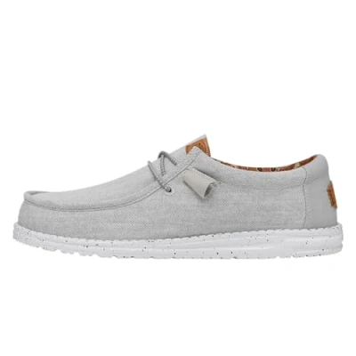 Image de Hey Dude Modèle Wally Washed Canvas Black, Gris, 44 EU