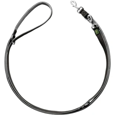 Image de HUNTER Laisse réglable en néoprène pour Chien 2,5 x 300 cm Noir/Gris