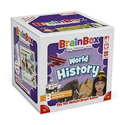 Image de Brainbox World History (Refresh 2022) Card Game Ages 8+ 1+ Players 10 Minutes Playing Time, GREG124417