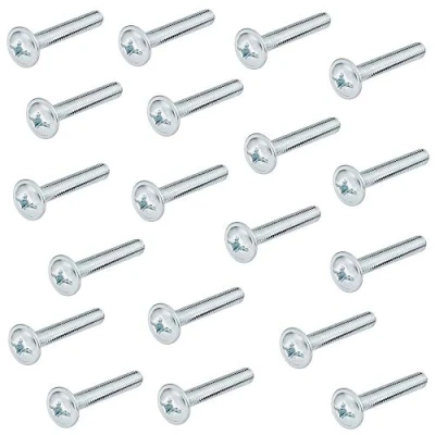 Image de Gedotec Vis de meuble M4 en acier galvanisé H10644 Lot 25 à poignée pour poignées meubles Connecteurs x 45 mm filetées