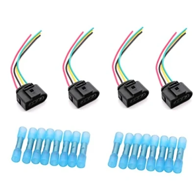Image de 4 pièces/ensemble connecteur de bobine d&#039;allumage faisceau câblage compatible pour Audi A3 A4 A5 A6 TT VW Passat Jetta golf 1j0973724 2011340 1j0998724