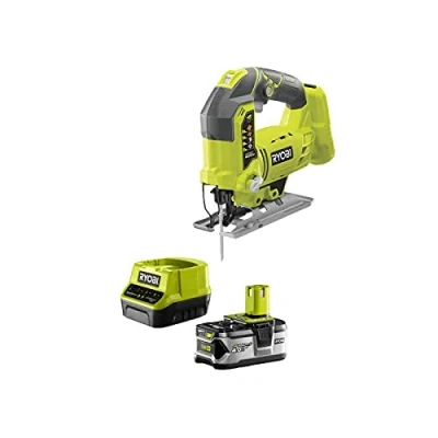 Image de Pack scie sauteuse pendulaire RYOBI 18 V One+ R18JS 0 1 batterie 18V 4.0Ah LithiumPlus chargeur rapide 2.0Ah Lithium ion RC18120 140