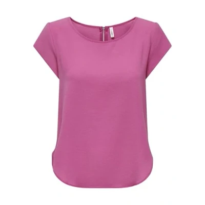 Image de ONLY ONLVIC S/S Solid Top Noos PTM T Shirt, Raspberry Rose, 44 Femme